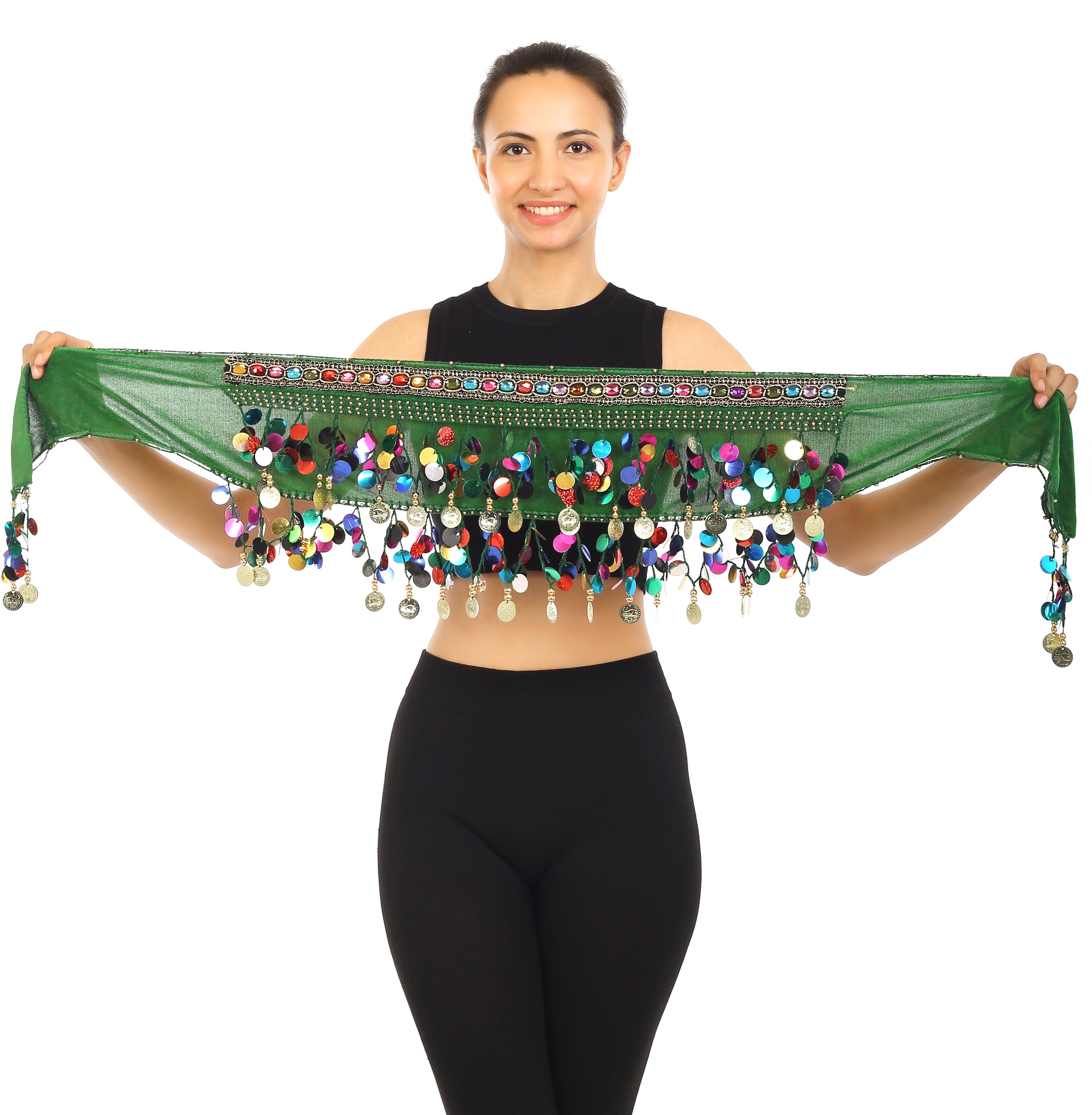 Women Casual Green Fabric Belt-image-32