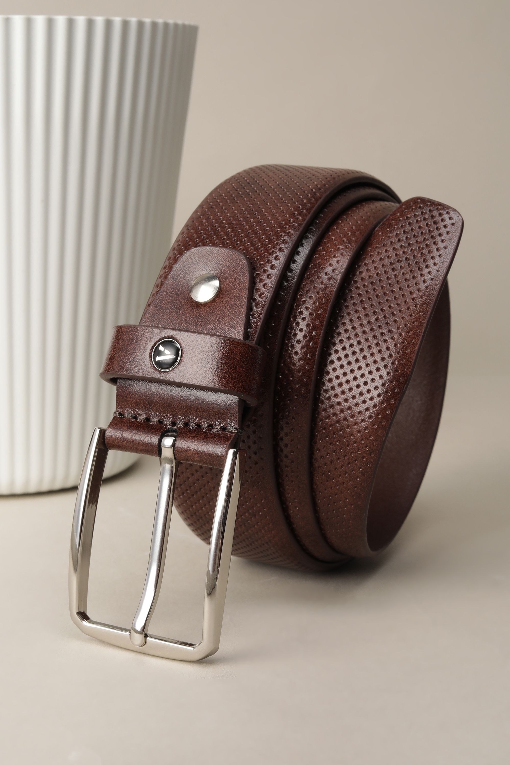 van heusen Men Brown Genuine Leather Belt-picture-26