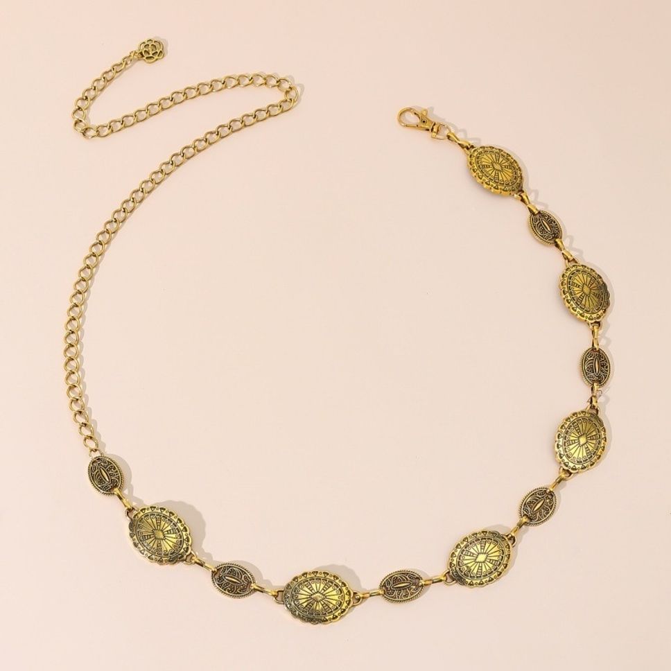 Women Gold Metal Belt