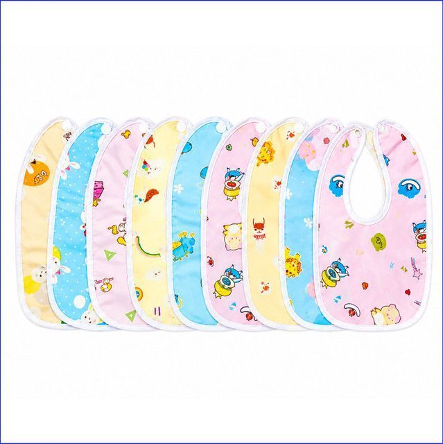 bubblino Reusable Waterproof Bib for babies | Adjustable Feeding & Drool Bibs | Pack of 9-picture-34
