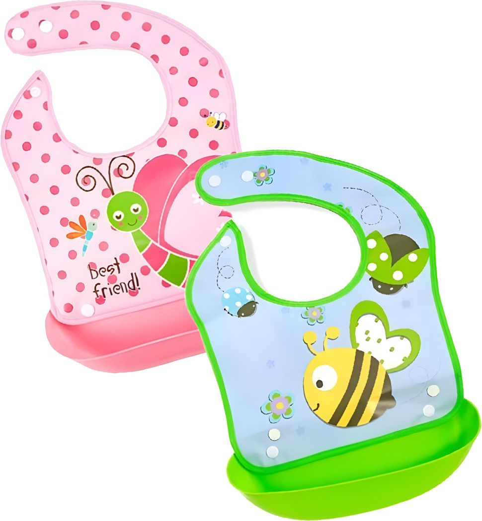 Baby Silicone bibs Feeding Babies & Toddlers waterproof washable apron bibs-image-46