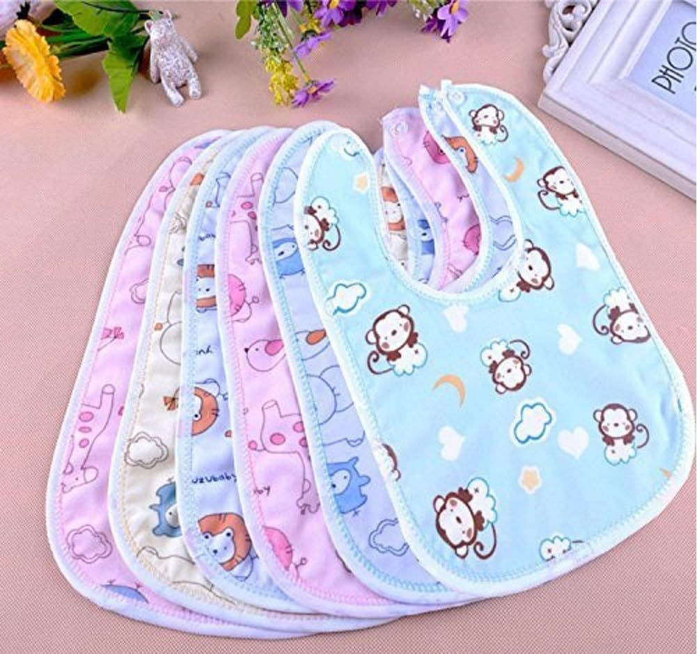 nepee Waterproof Soft Cotton Daily Use, Elegant and Stylish Velcro bibs Pack of 6-picture-21
