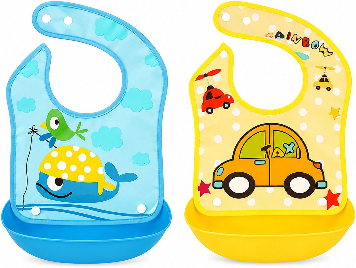 saforiaa Soft Plastic Waterproof Feeding Bibs-picture-19