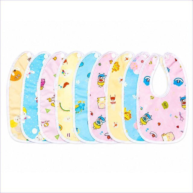 bubblino Reusable Waterproof Bib for babies | Adjustable Feeding & Drool Bibs | Pack of 9-picture-41