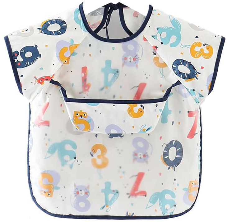 syga Baby Bibs Sleeves Waterproof Feeding Bibs Infant Toddler- Digital, 1-3 Years-picture-13