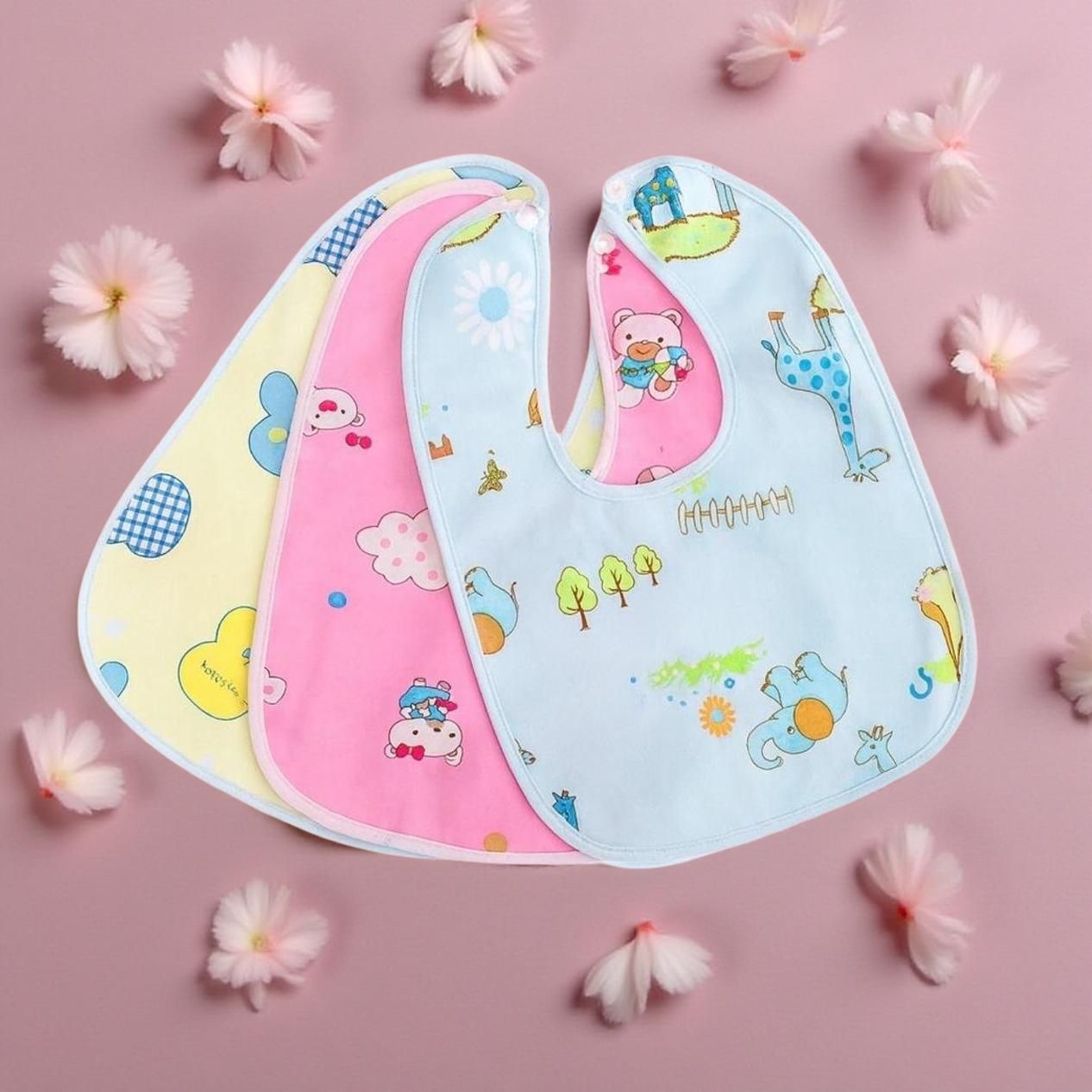 bachpan Baby Bibs & Baby Food Apron - Super Soft Waterproof Stain Proof Combo(pack of 3)-picture-48