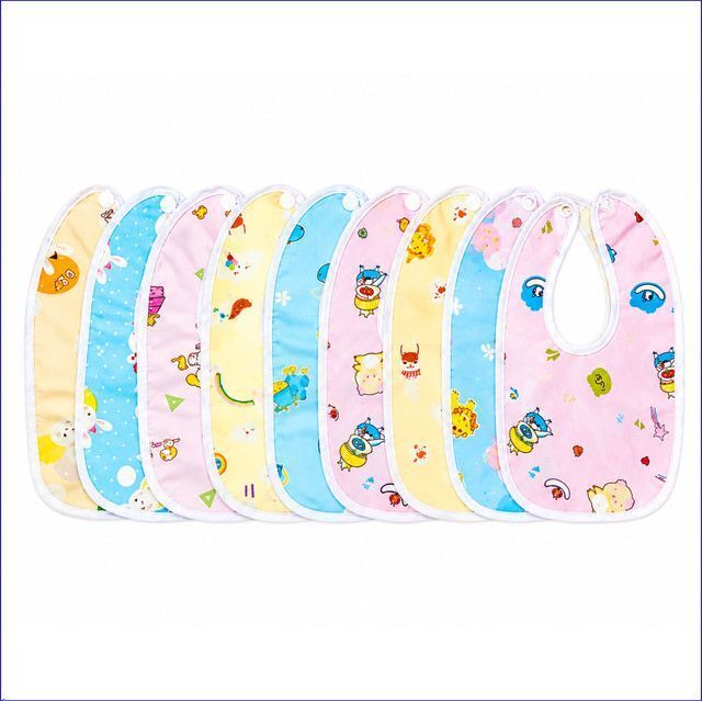 bubblino Reusable Waterproof Bib for babies | Adjustable Feeding & Drool Bibs | Pack of 9-picture-17