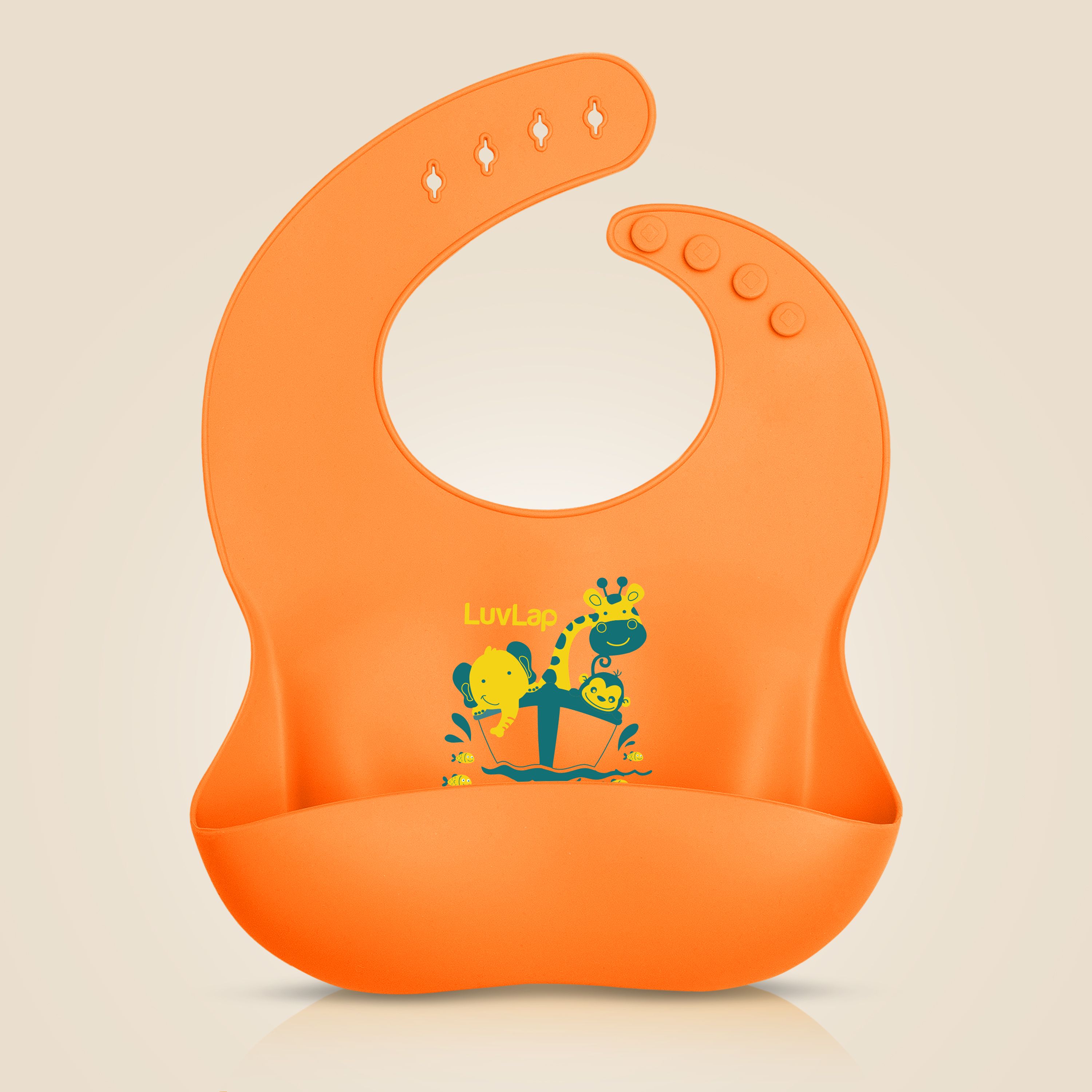 Silicone Baby Bib for Feeding & Weaning Babies & Toddlers, Waterproof