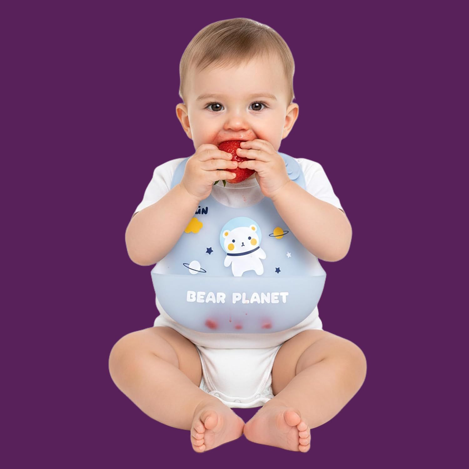 Baby Silicone Bib Easy Wash | Lightweight & Durable-image-42