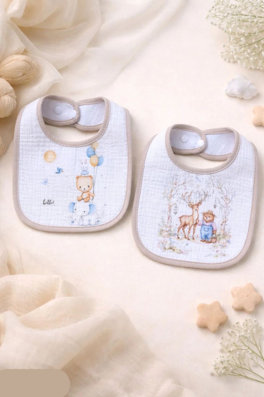 bigbought Baby Bib Waterproof Apron Soft & Absorbent Feeding Bib for Newborn Babies/Infant-picture-45