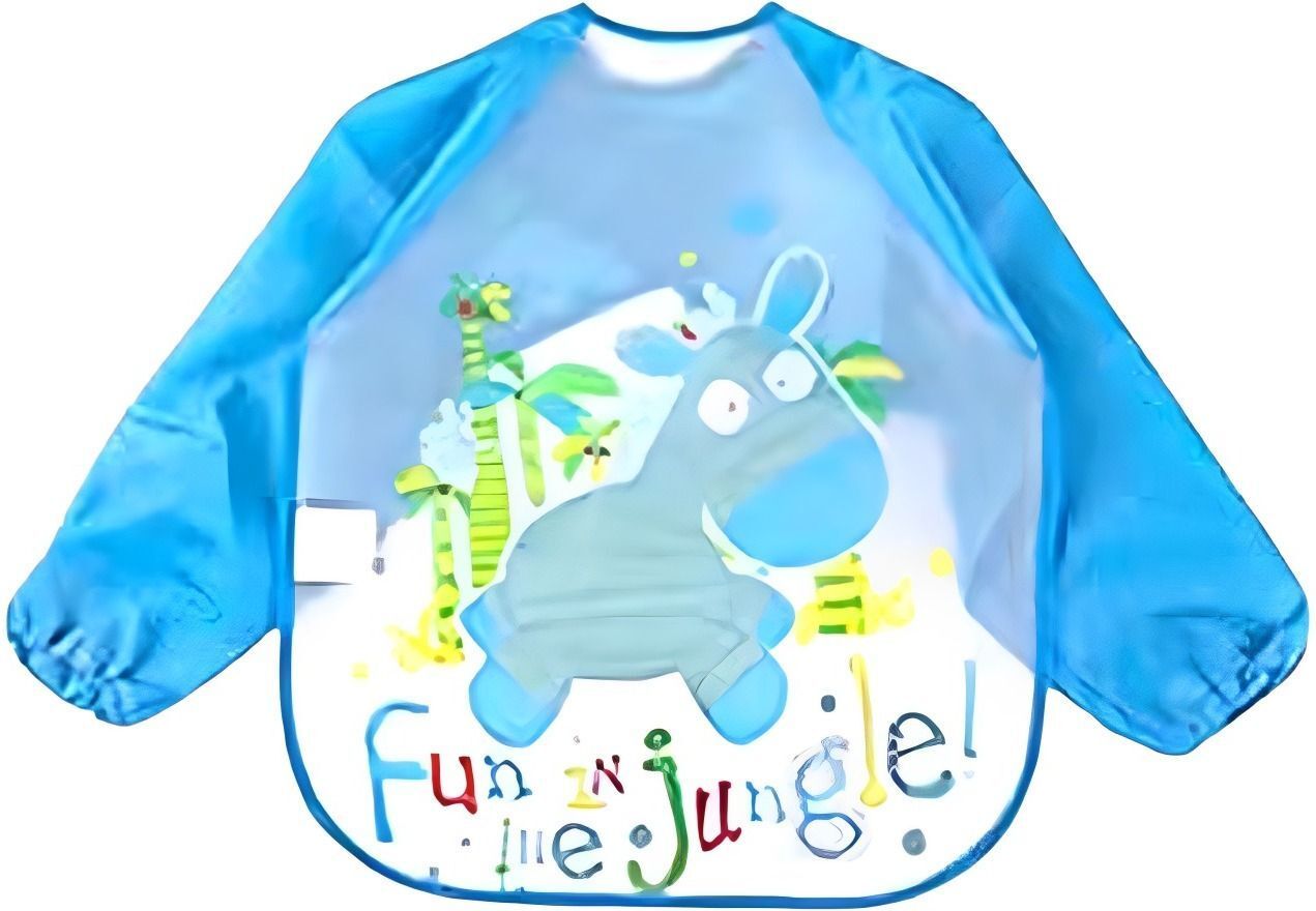 flengo; made for you Full Sleeves Apron Feeding Bib Washable Waterproof Bib for Newborns-picture-34