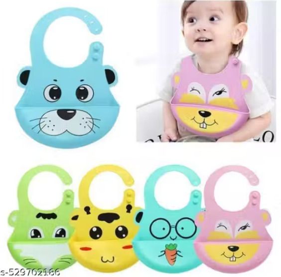 Cute Animal Silicone Baby Bib-image-38
