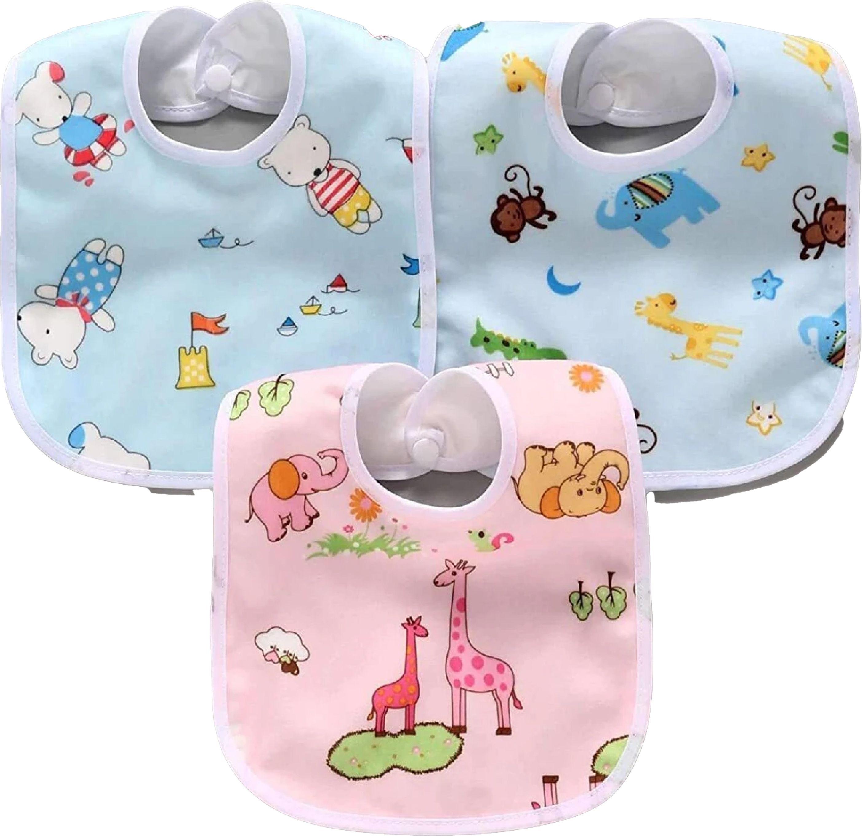 palmlon Baby Bib for Feeding & Drooling | Waterproof & Soft Cotton-picture-0