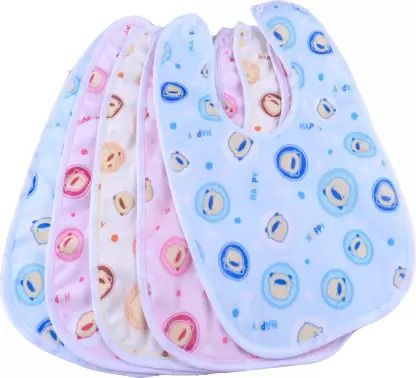 pretify My New Born Fastdry-Premium Super Soft Cotton Daily Use bibs Pack Of 5-picture-16