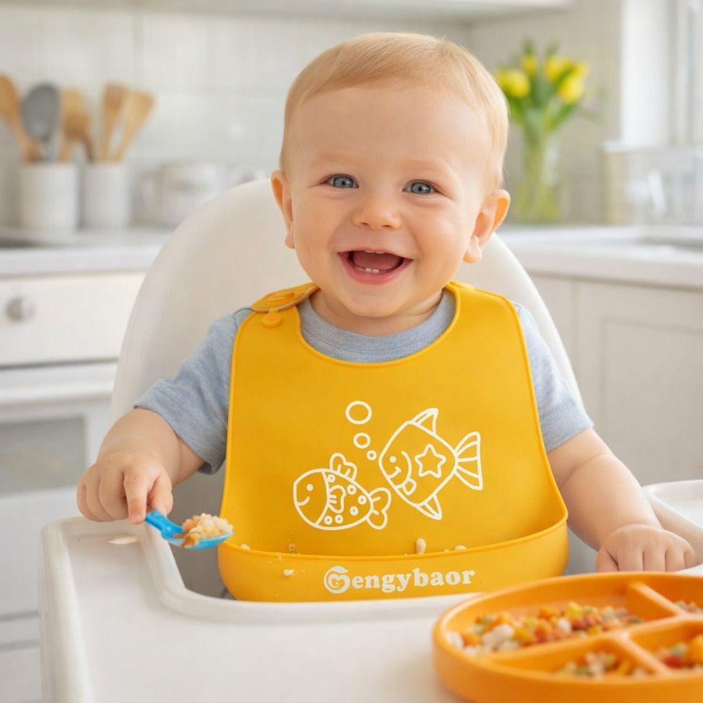 aerex Silicone Baby Feeding Bib with Food Catcher For Weaning Babies & Toddlers-picture-14