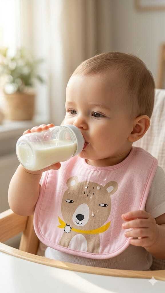 baby holic Baby Cotton Bib Soft Absorbent Feeding Bib for Babies with Snap Closure-picture-47
