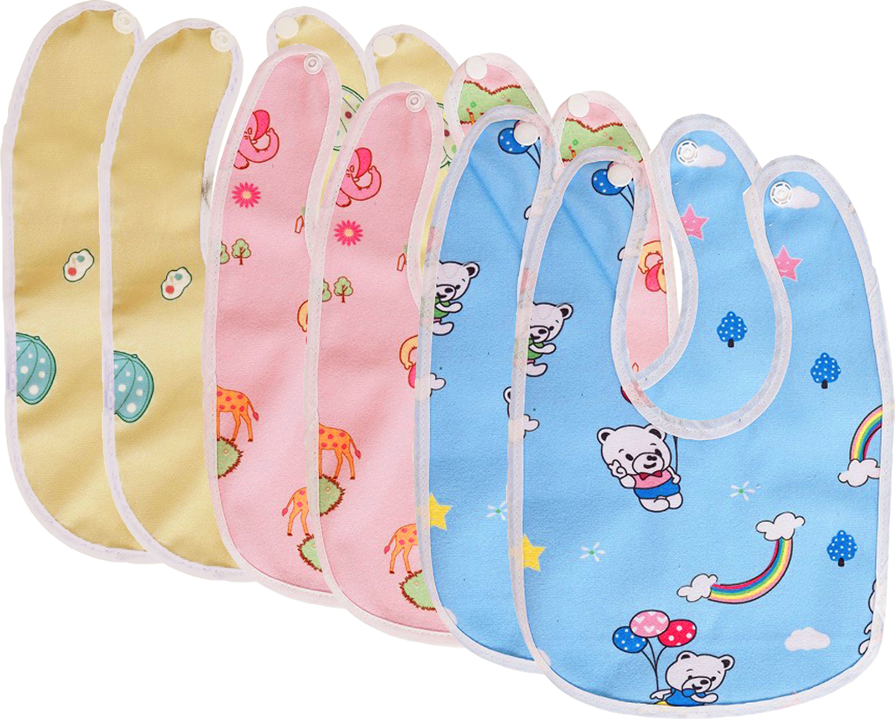 Waterproof Baby Bib Pack | Cute Cartoon Feeding Set-image-40