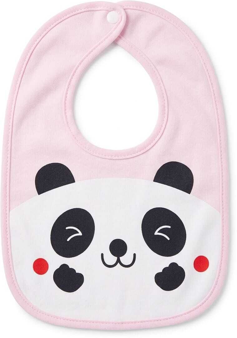 kapoor trading Baby Feeding Bibs Pack of 10 | Soft Cotton Panda Print Bibs for Infants-picture-41