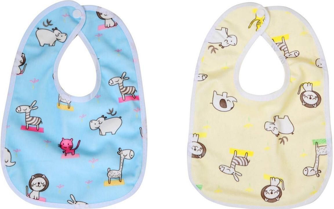 ineffable ® Bib for Infants Daily Use Super Soft Cotton Fast-Dry Printed Bibs-picture-21