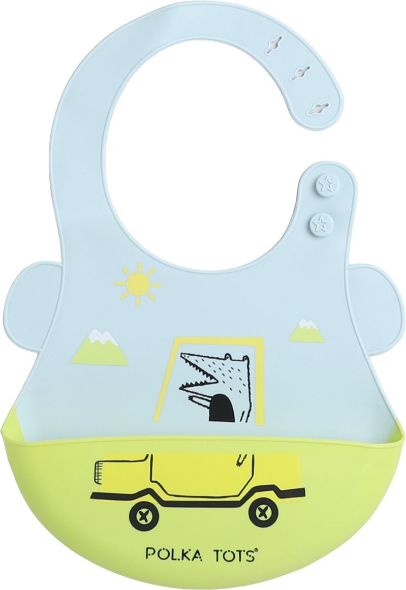 Waterproof Silicone Bibs for Feeding & weaning Babies with Adjustable Velcro-image-44