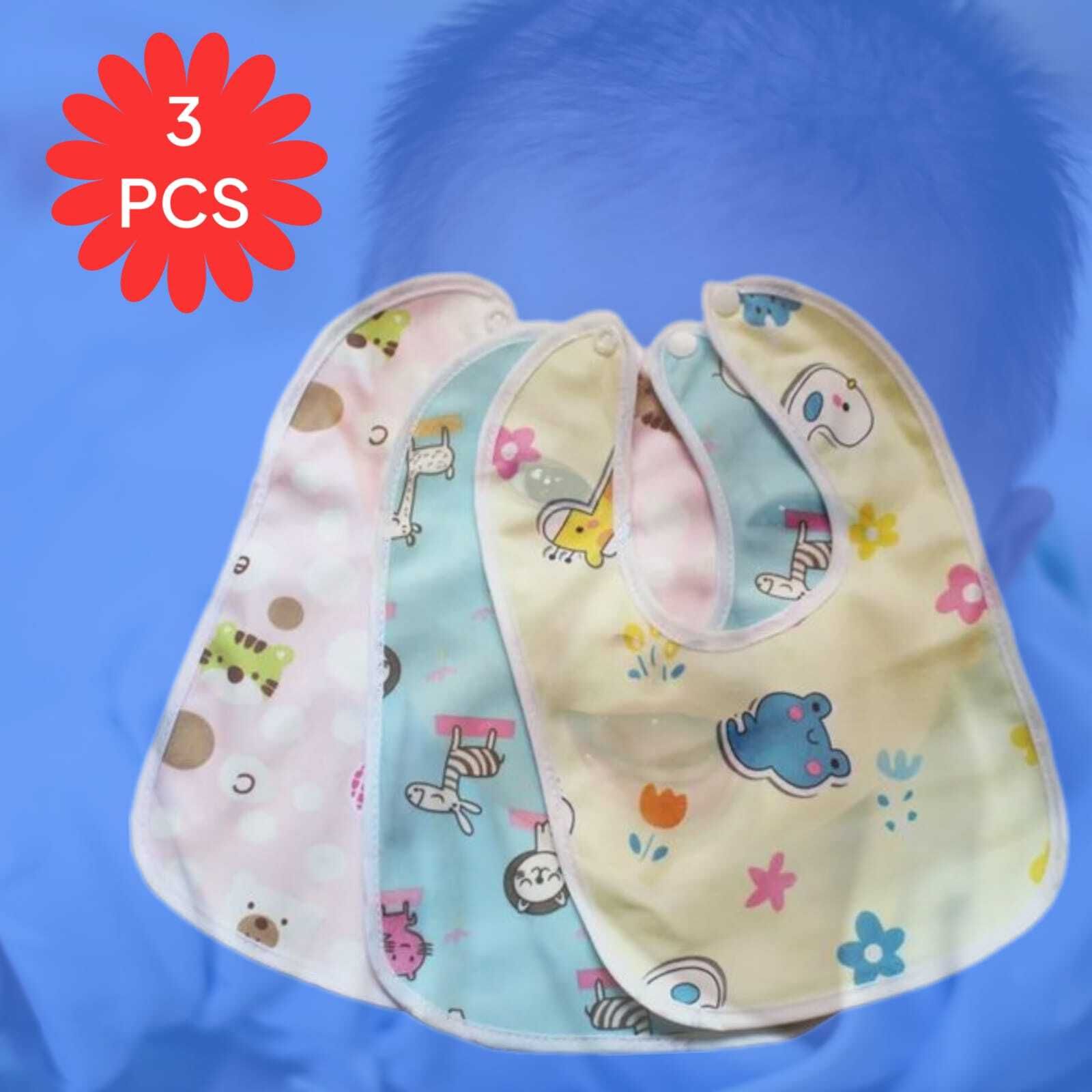 Baby Drool Baby Muslin Velvet Printed Button Bib Super Soft For Newborn Infants-image-11
