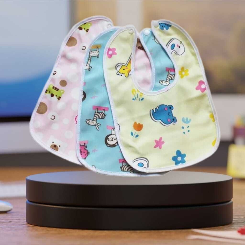 Baby Drool Muslin Velvet Button Bib Super Soft For Newborn Infant & Toddler-image-49