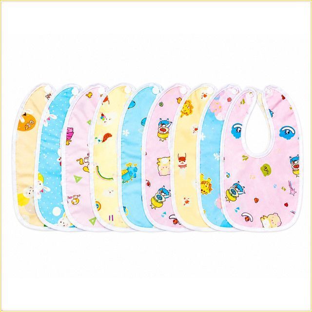 bubblino Reusable Waterproof Bib for babies | Adjustable Feeding & Drool Bibs | Pack of 9-picture-30