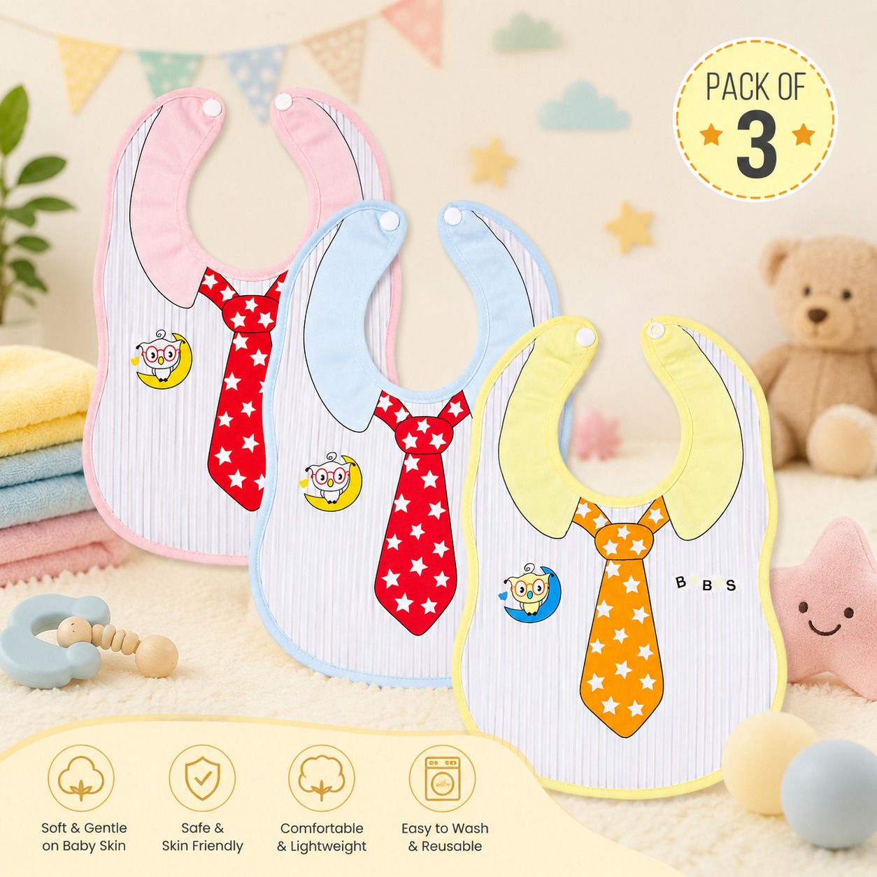 miski Baby BIB Multi Color-picture-6