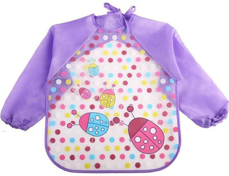 flengo; made for you Waterproof Painting Feeding Apron Bib Full Sleeve for kids children Boys Girls-picture-29
