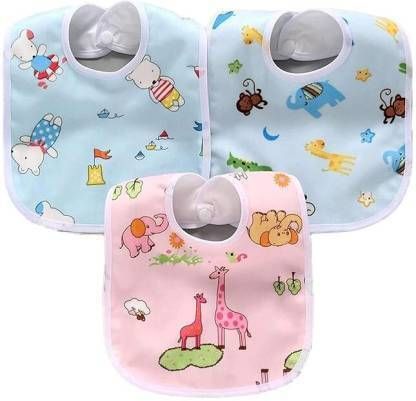 Waterproof and Quick Dry Baby Bibs Pack of 3