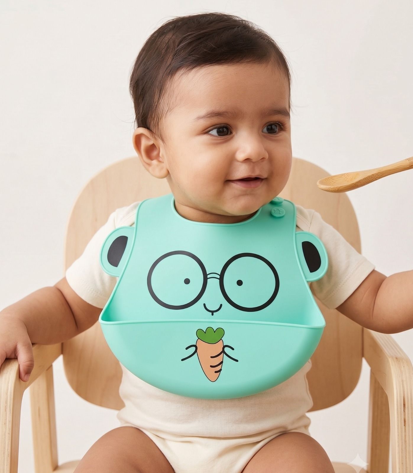 noorkiran Silicon baby bib green-picture-21