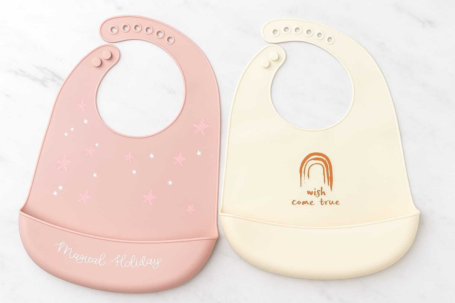 Silicone Baby Bibs | Adjustable, Soft & Easy to Clean Feeding Bibs for Infants-image-9