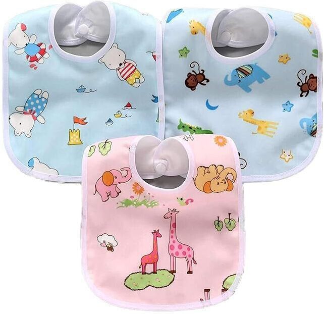 house of common Baby Button Bibs Apron for Waterproof3336-picture-14