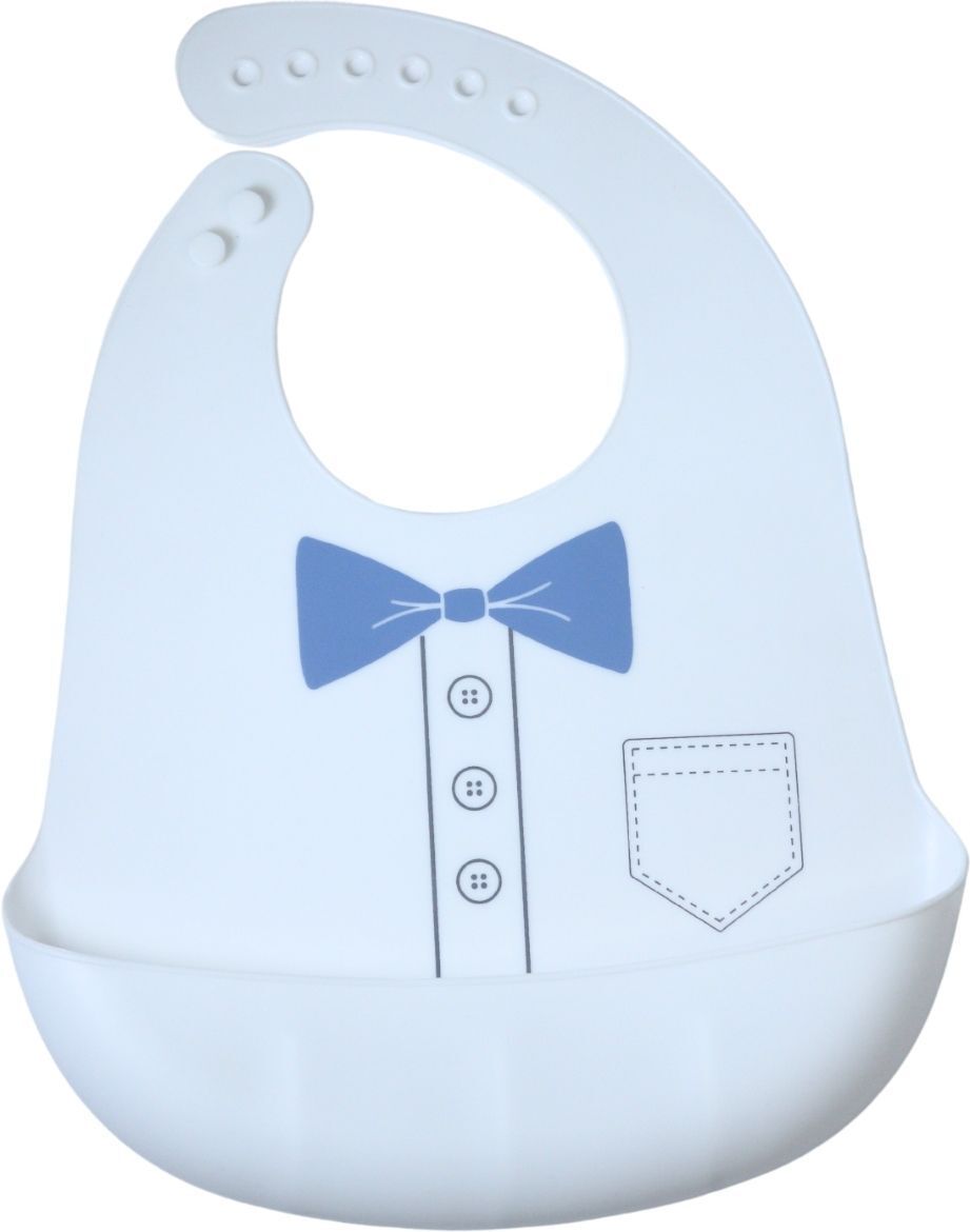 Silicone Bib for Baby | Adjustable Neckline with Buttons | Washable & Reusable-image-12