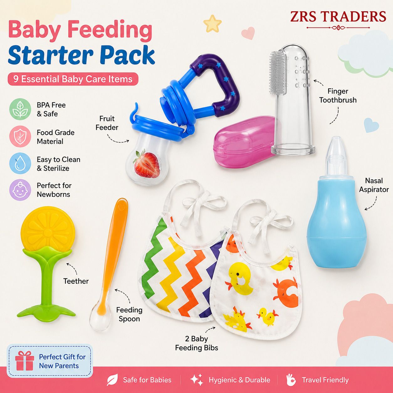 zrstraders present ZRS TRADER Present PRIMIUM QUALITY Baby Feeding & Care Combo Set (7 Pieces)-picture-27