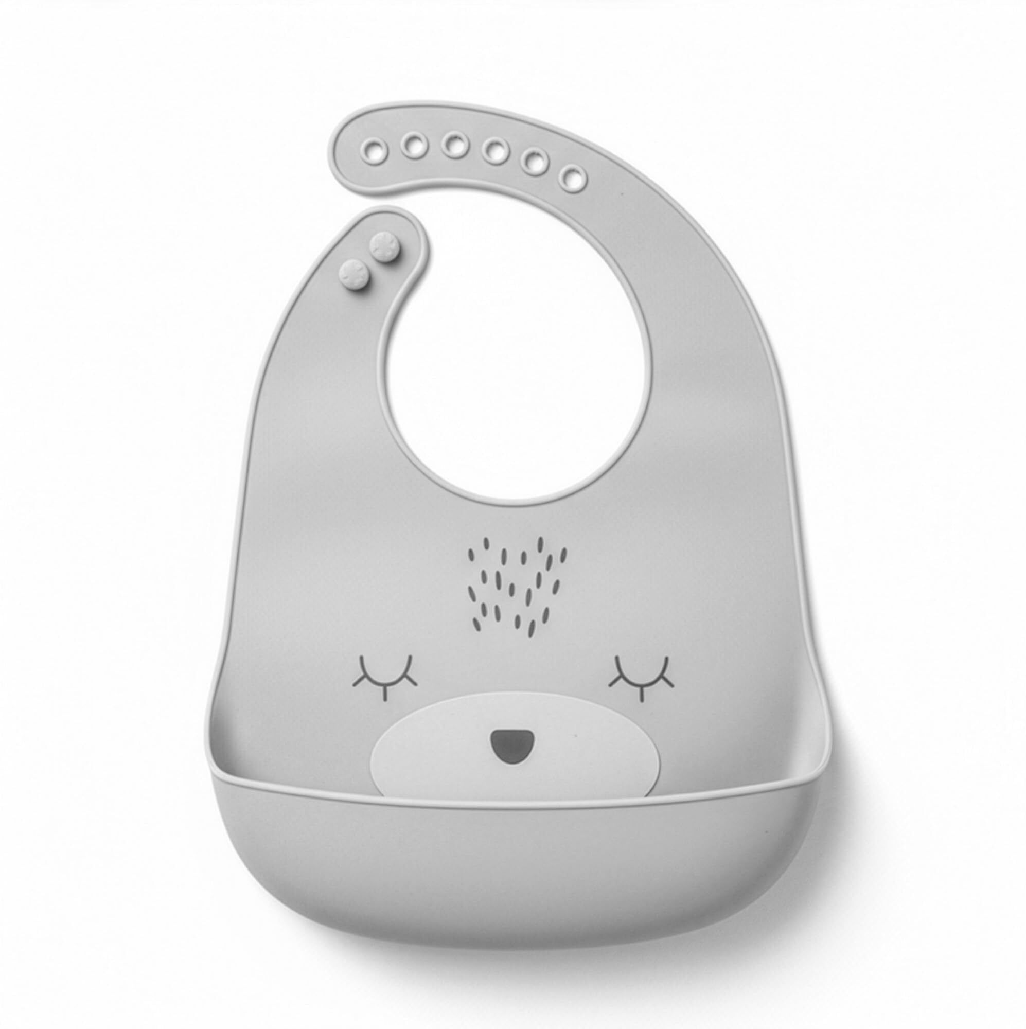 Silicone Bibs for Baby | Adjustable Feeding Bib Catching Food for Babies-image-14