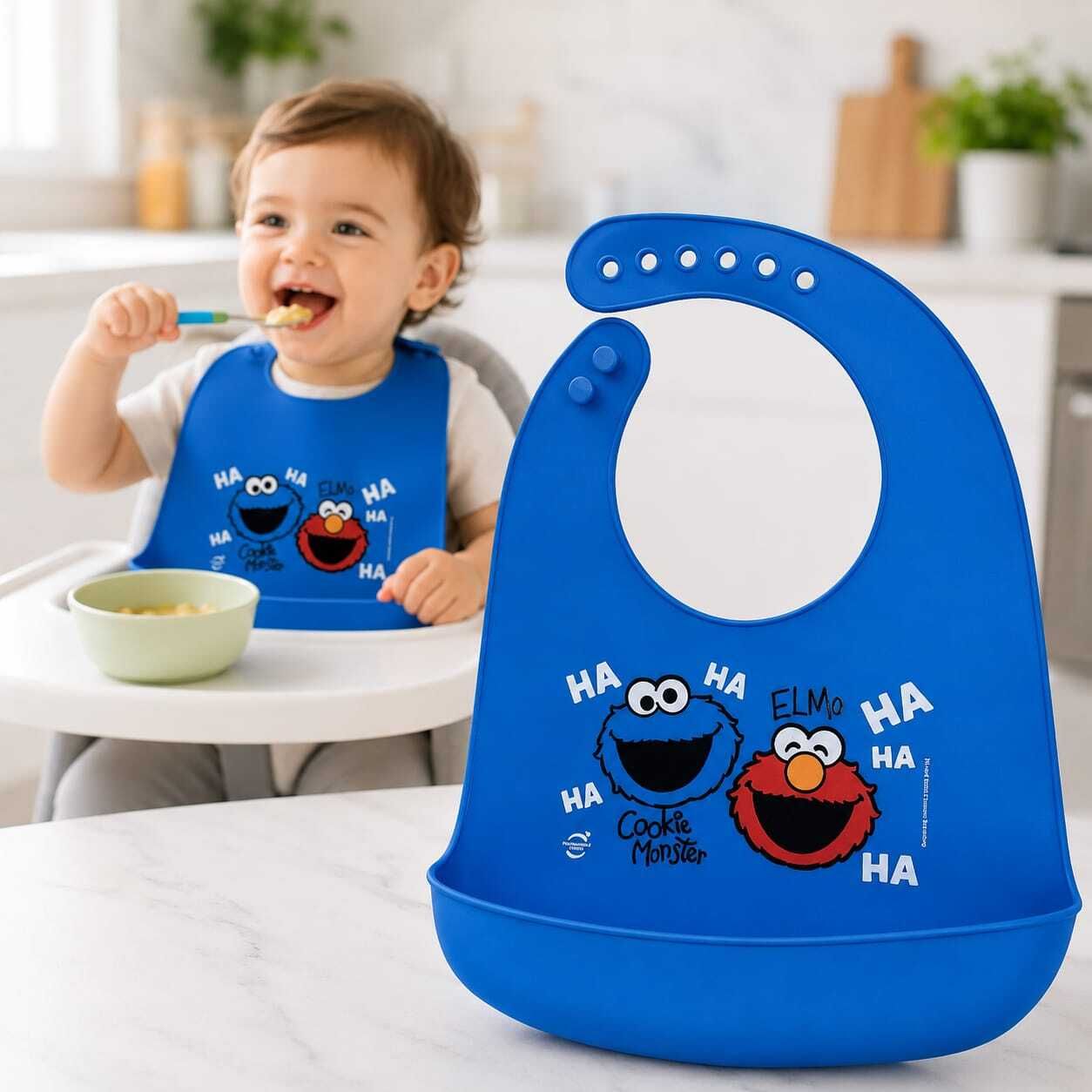 kavya beauty Adjustable Silicone Feeding Bib for Baby-picture-16