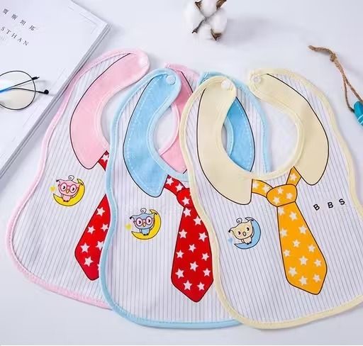 LittleGent Formal Look Baby Tie Babys Button Bibs for kids-pack of-3