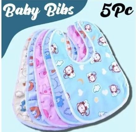 empoison Premium Super Soft Cotton Daily Use bibs-Multicolor - Pack of 5-picture-21