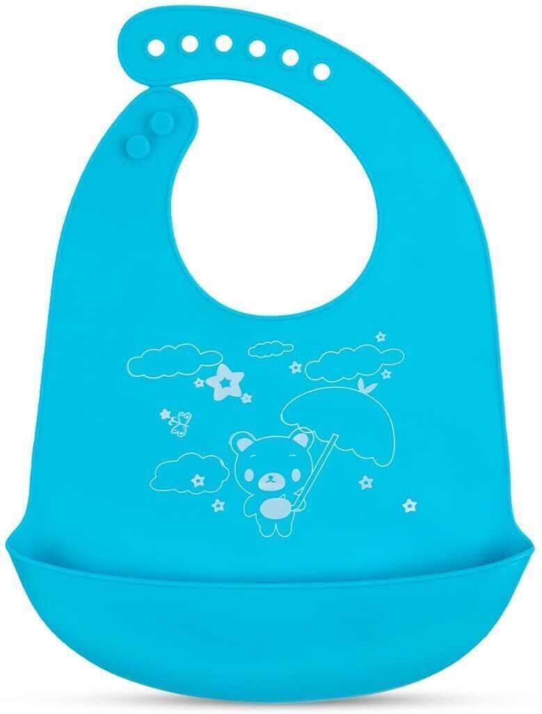 Silicone Bib for Baby Food Feeding BPA Free, Baby Apron Adjustable Straps-image-19