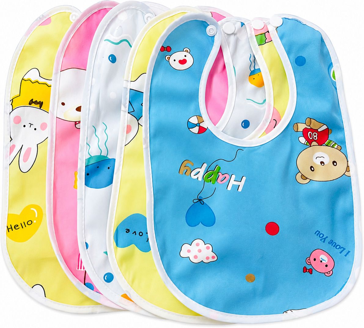 kidlyvibe Premium Bibs Pack of 5-picture-40