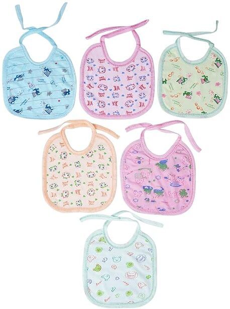 Bibs for Baby Printed Printed Stylish Set of 6 Towel No Waterpoof Infant Apron-image-38