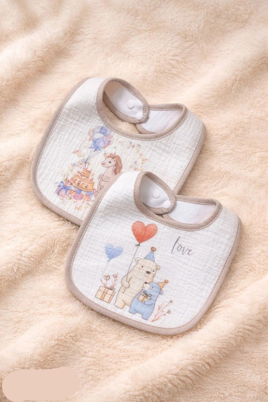 bigbought Baby Bib Waterproof Apron Soft & Absorbent Feeding Bib for Newborn Babies/Infant-picture-36
