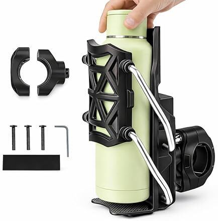 Bike Cup Holder, Motorcycle Water Bottle Holder 360° Adjust Bicycle Handlebar Bicycle Bottle Holder-image-10