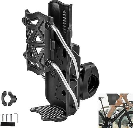 Motorcycle Bottle Holder, 360° Rotatable Water Bottle Mount, Durable Nylon Bicycle Bottle Holder-image-17