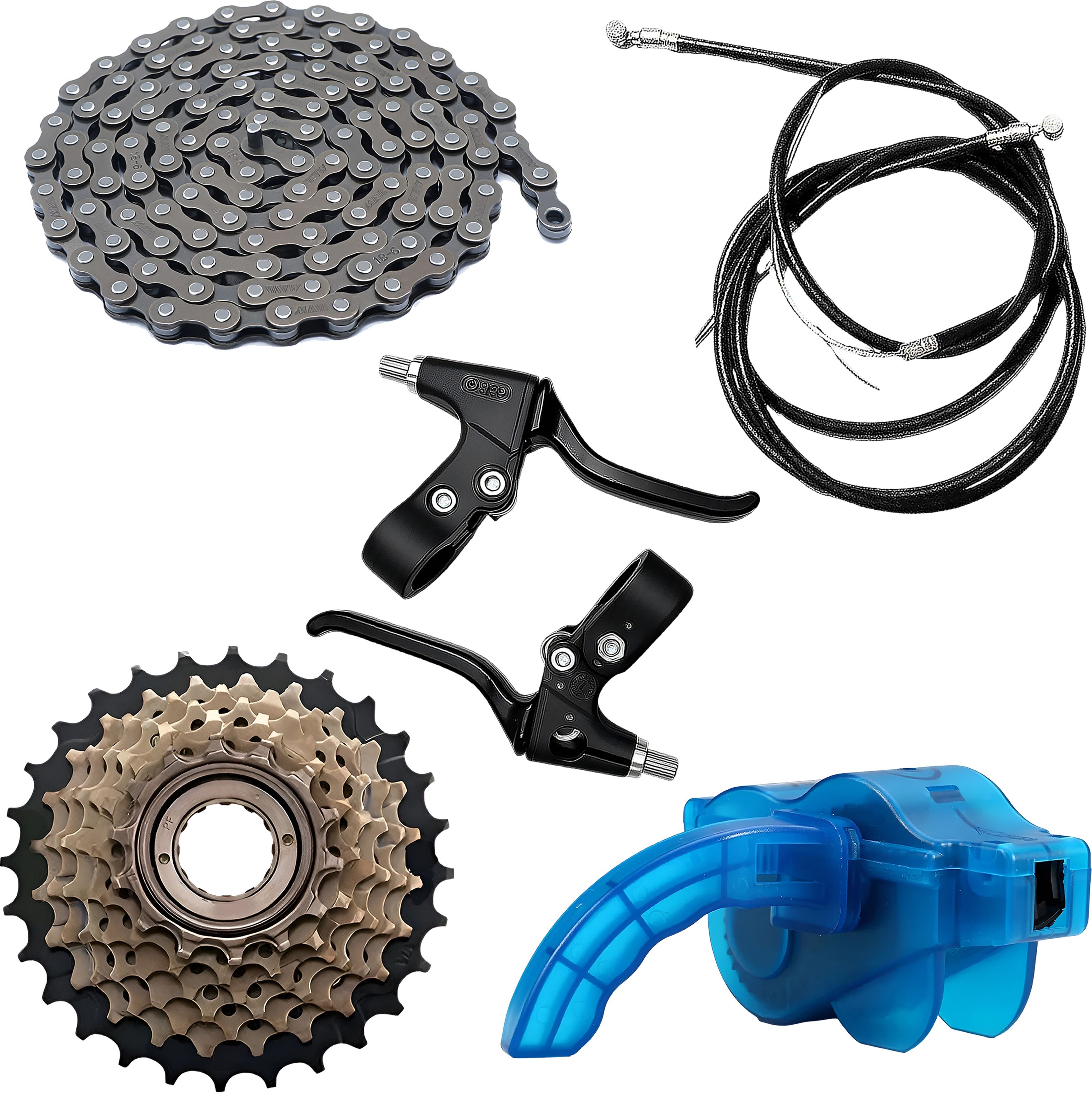 razaiq Bicycle Chain Cleaning Kit with Chain, Cassette & Brake Lever Wire Set Bicycle Brake Disk-picture-12