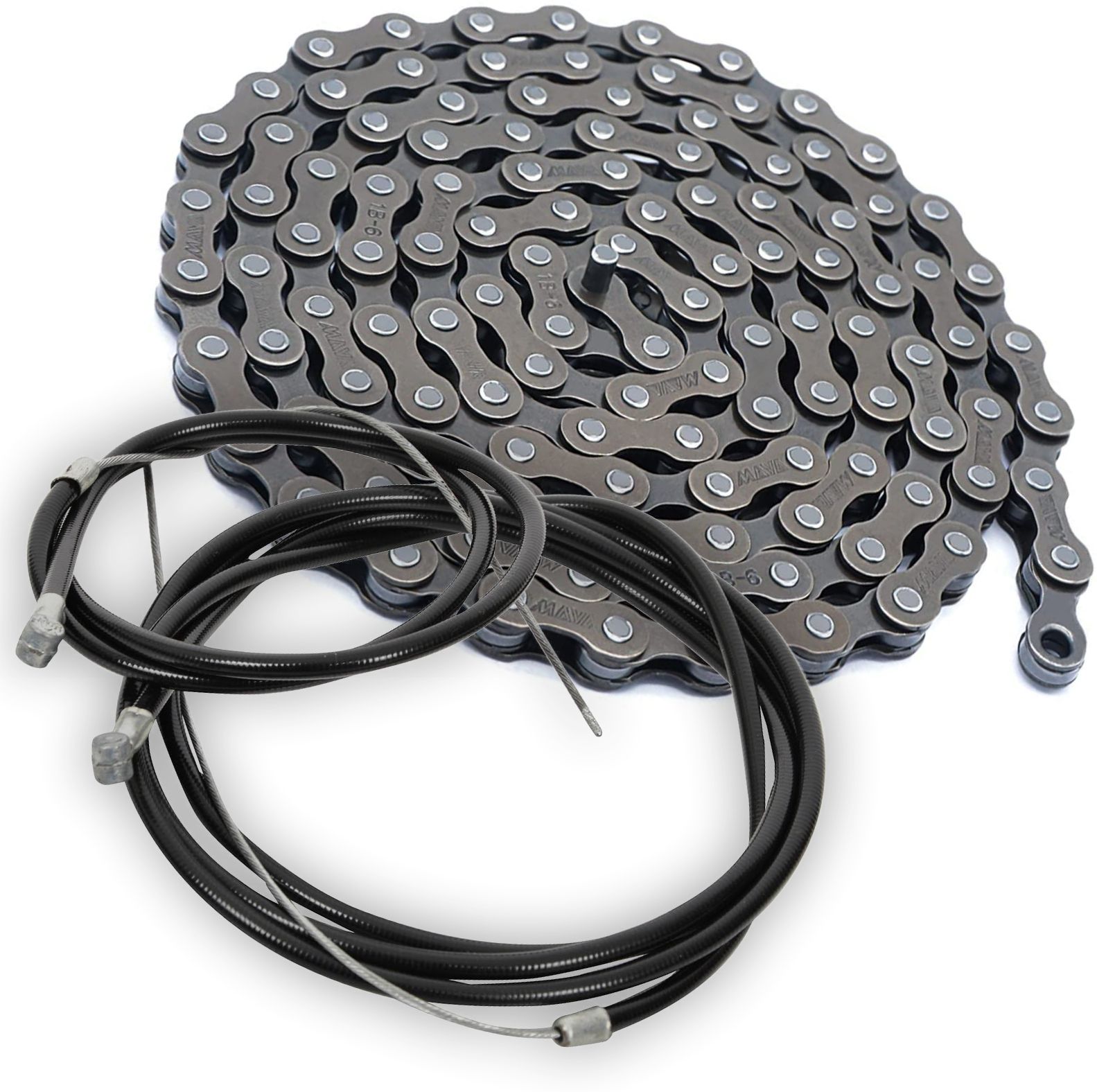 Cycle Chain 116 Link with Brake Cable Wire Inner/Outer all Bicycle Speed Chain Bicycle Brake Disk