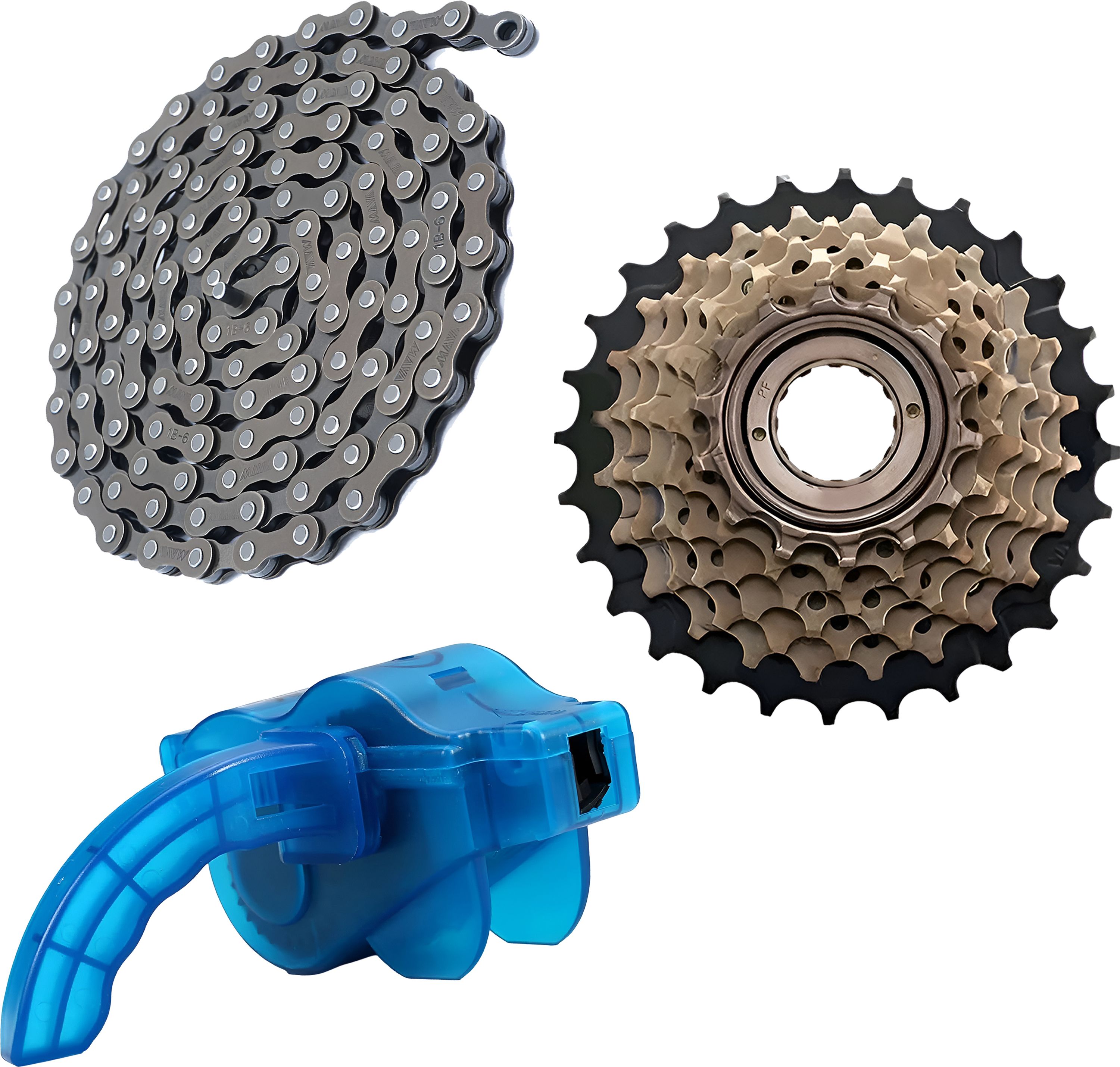 razaiq Bicycle Chain Cleaning Kit with 7 Speed Cassette & Drive Chain Combo Bicycle Brake Disk-picture-12