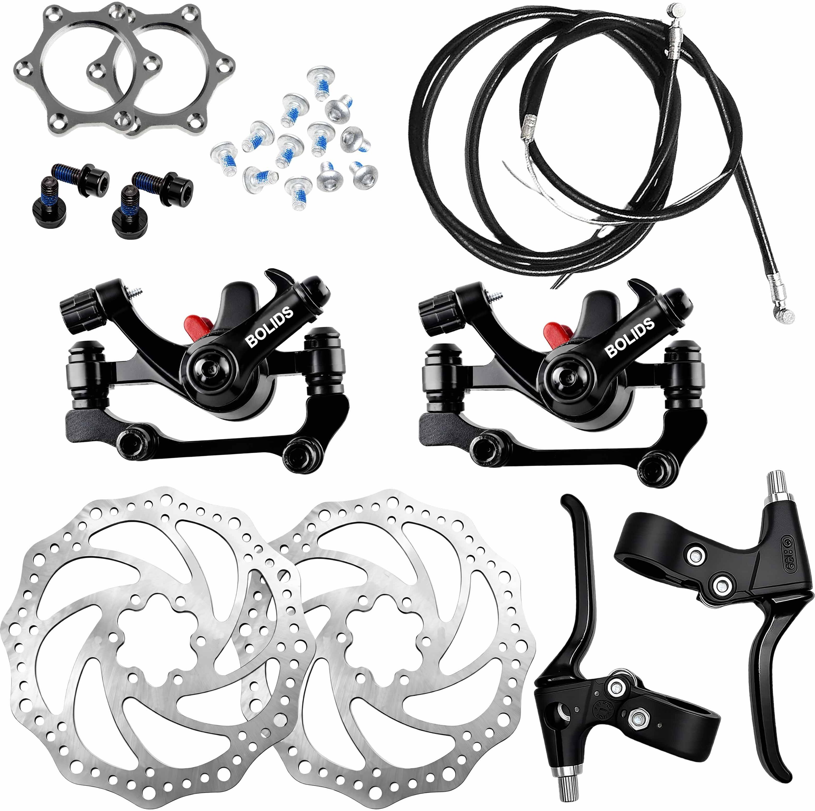 razaiq Cycle Front Rear Disc Brake Kit, Lever Cable, Rotor & Threaded Hub Set Bicycle Brake Disk-picture-10