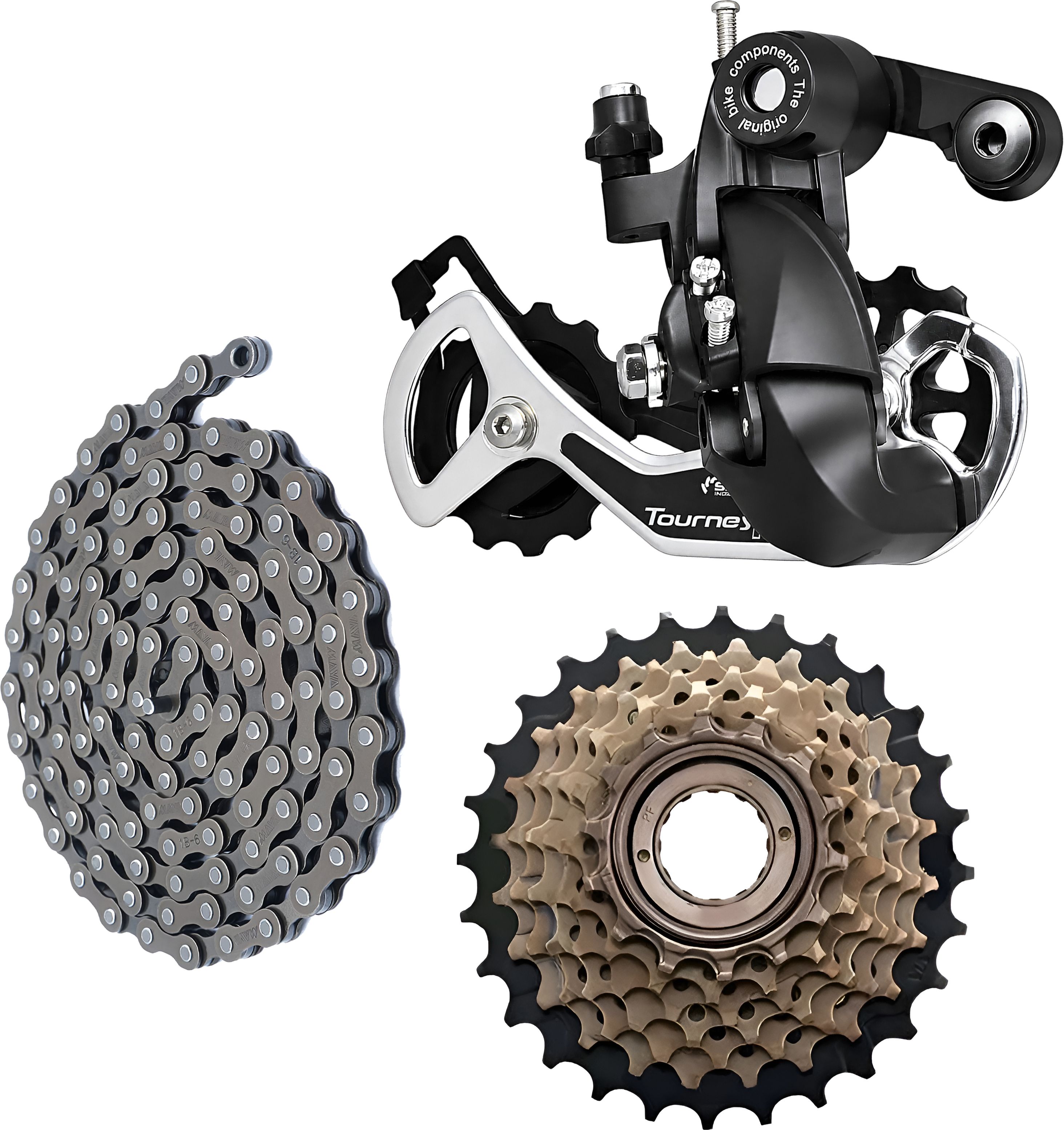 razaiq Rear Derailleur 6/7/8 Speed with 116 Link Chain for Road MTB Bicycle Kit Bicycle Brake Disk-picture-45